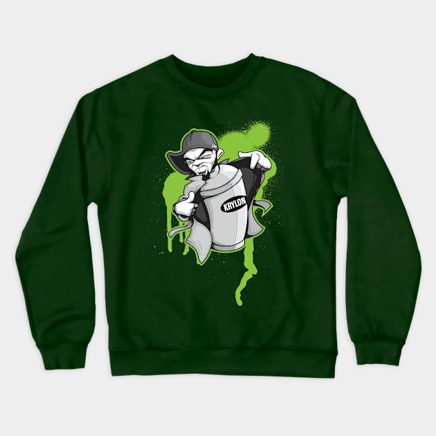 WALL BOMBER Crewneck Sweatshirt by Idea Boy Design